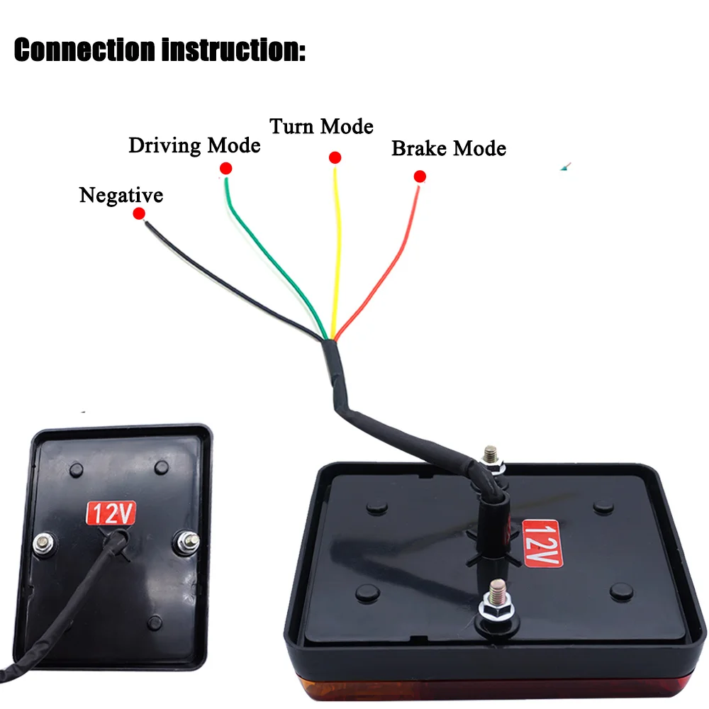 2x 12V Car Truck LED Rear Tail Light Warning Lights Rear Lamp For Trailer Caravans UTE Campers ATV Boats led tail lights led warning lights