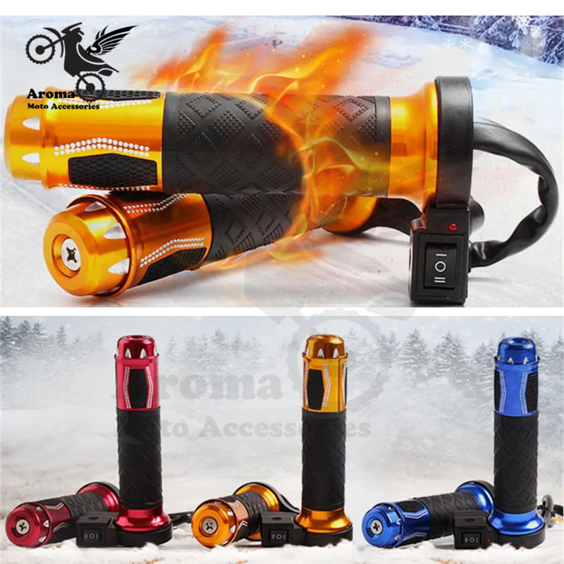 

winter high temperature adjustable motorbike handle bar for suzuki honda yamaha moto electri heating motorcycle handlebar grip