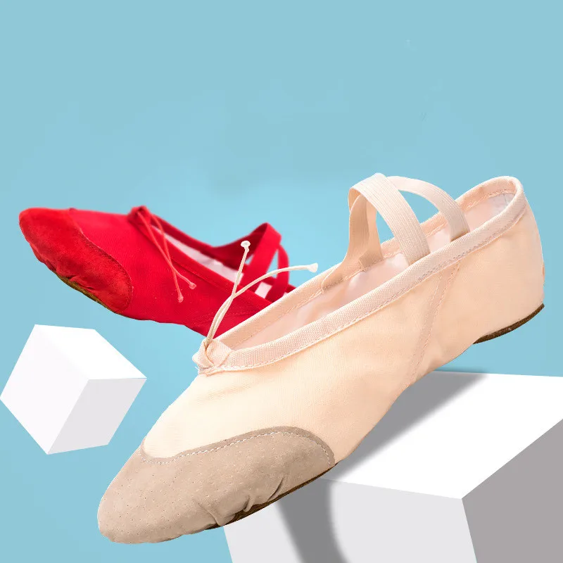 Ballet Shoes For Women 2017 New Canvas Soft Ballet Dance Shoes Yoga Shoes Children Girls Women