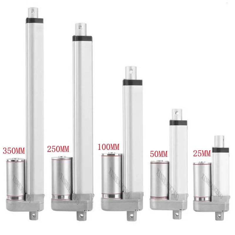 Линейный привод постоянного тока 12 В/24 В линейный привод максимальный толчок/тяга 20 мм/s700N/70 кг Максимальный ход подъема электродвигателя для медицинских устройств