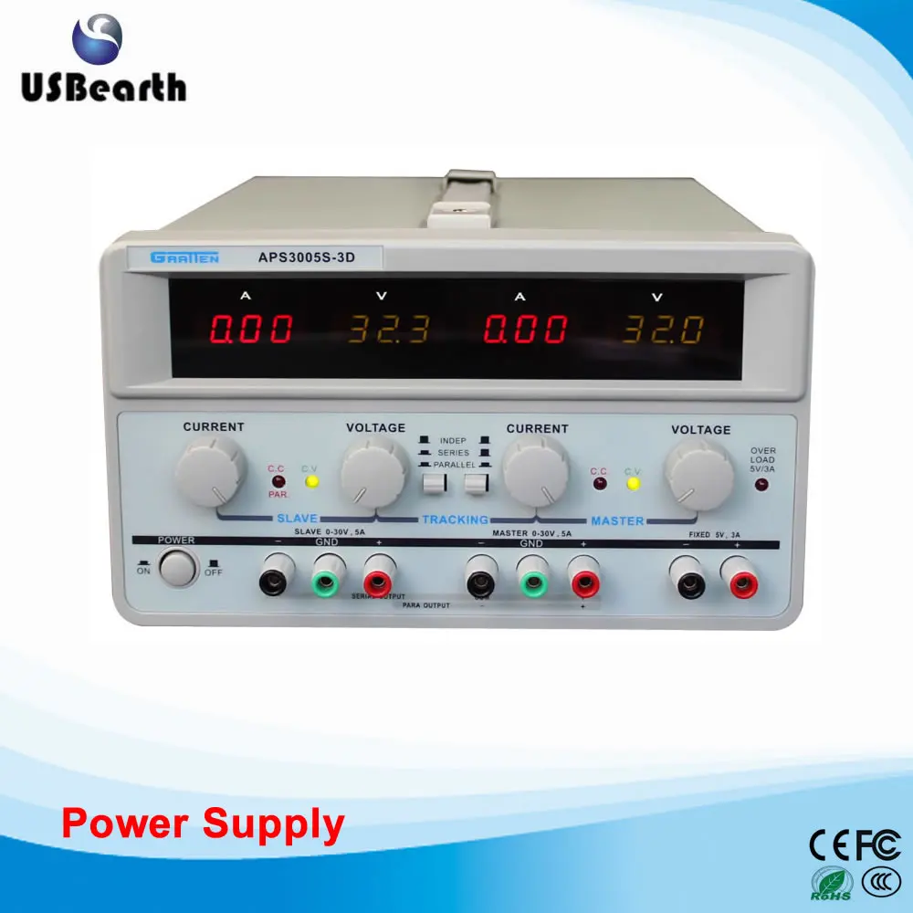 

Original ATTEN APS3005S-3D Variable 30V/5A Low ripple Dual channel Regulated DC power supply