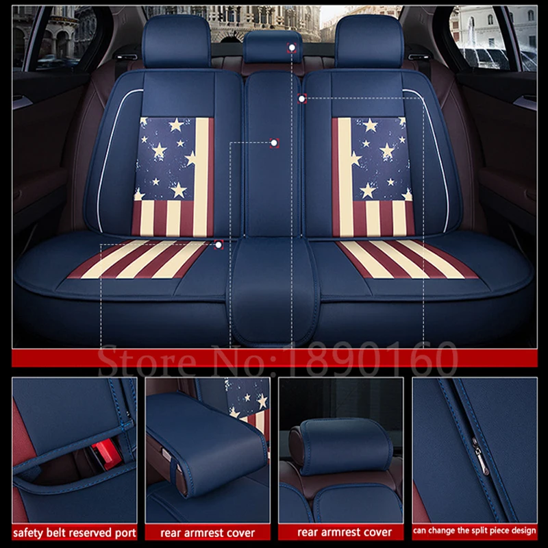 Только чехлы на задние сиденья автомобиля из кожи для Lincoln Navigator MKZ MKS MKC MKX MKT