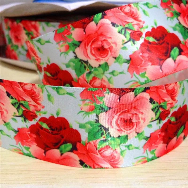 Pick Size 9 16 22 25 38 50 75 mm width flower Ribbons floral Printed