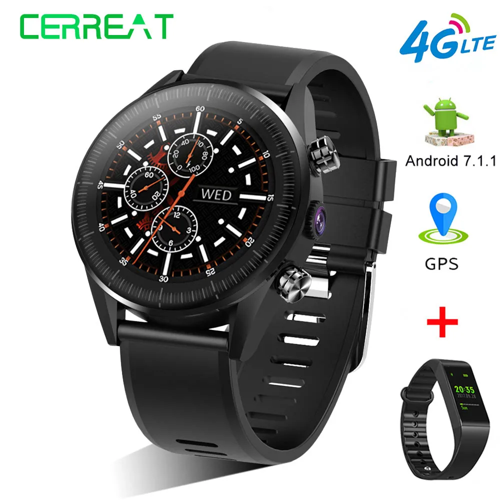 Cerreat KC05 LTE 4G Smart Watch Android 7.1.1 1GB+16GB 5MP