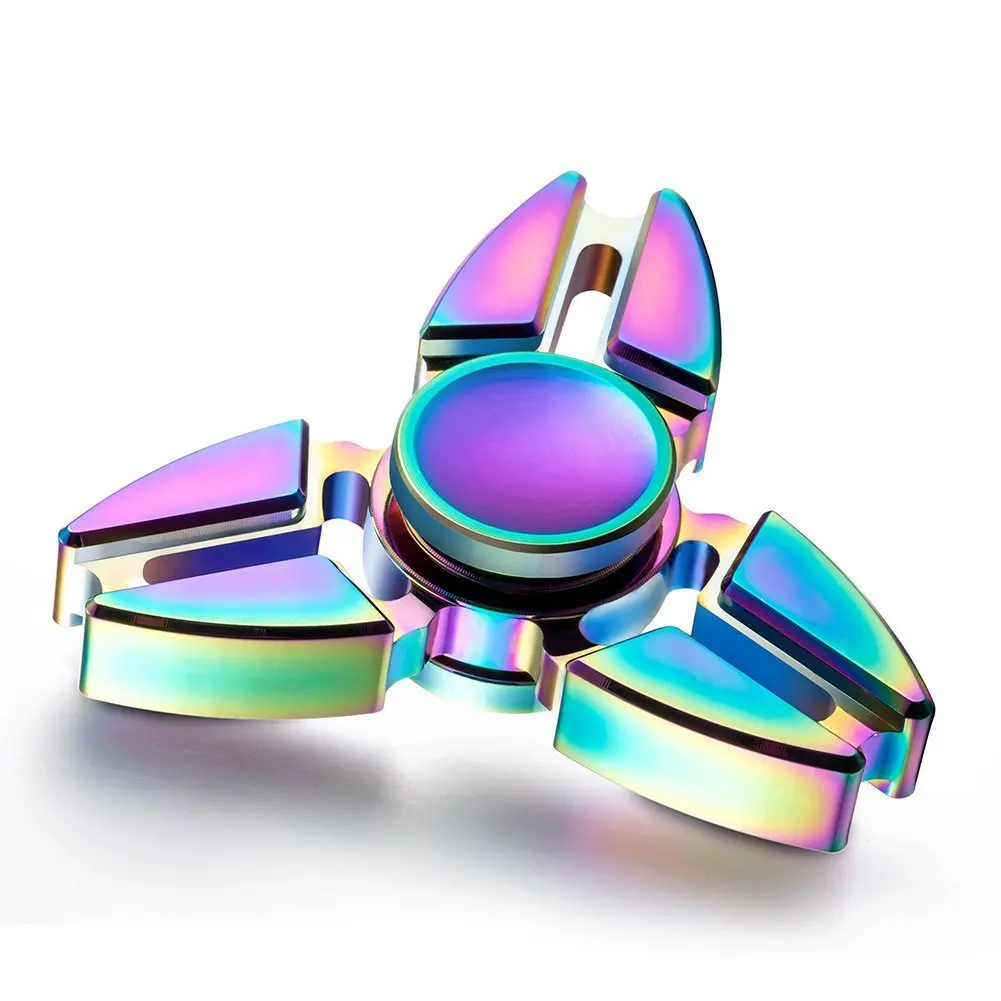 

Fashion Hand Finger Toys For Autism ADHD Crab Tri-spinner Aluminum Alloy Anti Anxiety EDC Fidget Spinner For Adult Hand Spinner