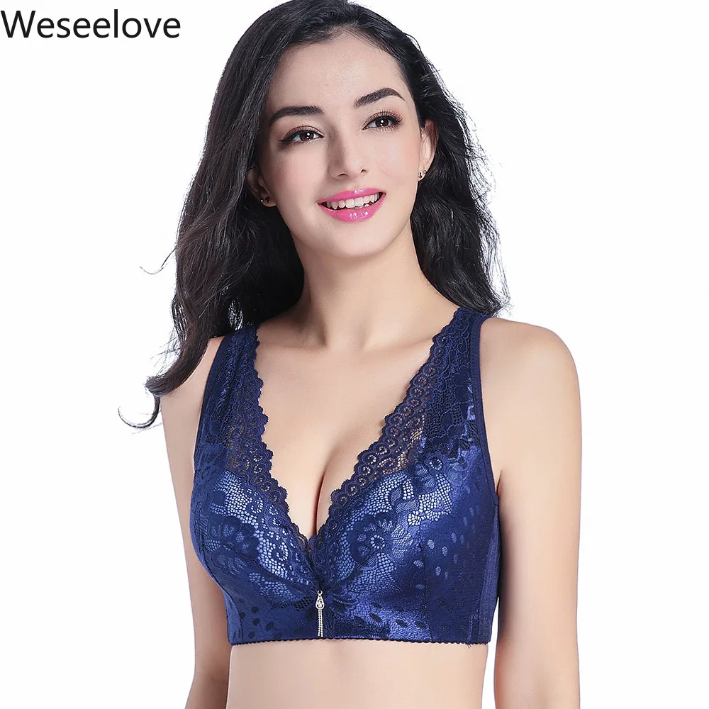 

2018 New Bh Push Up Bra Bralett Sexy Lace Bralette Brassiere Femme Wireless Vest Bra Women Underwear Crop Lingerie Plus Size E64