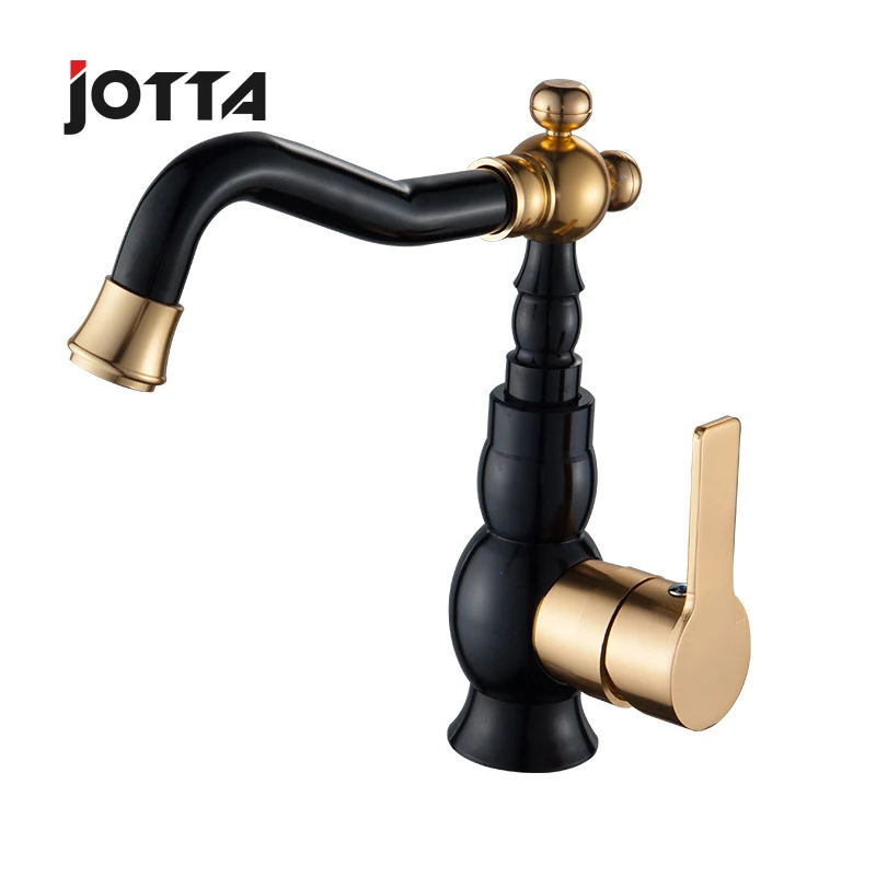 Space aluminum single hole basin lavabo faucet bathroom hot and cold water faucet washbasin  basin mixing water valve