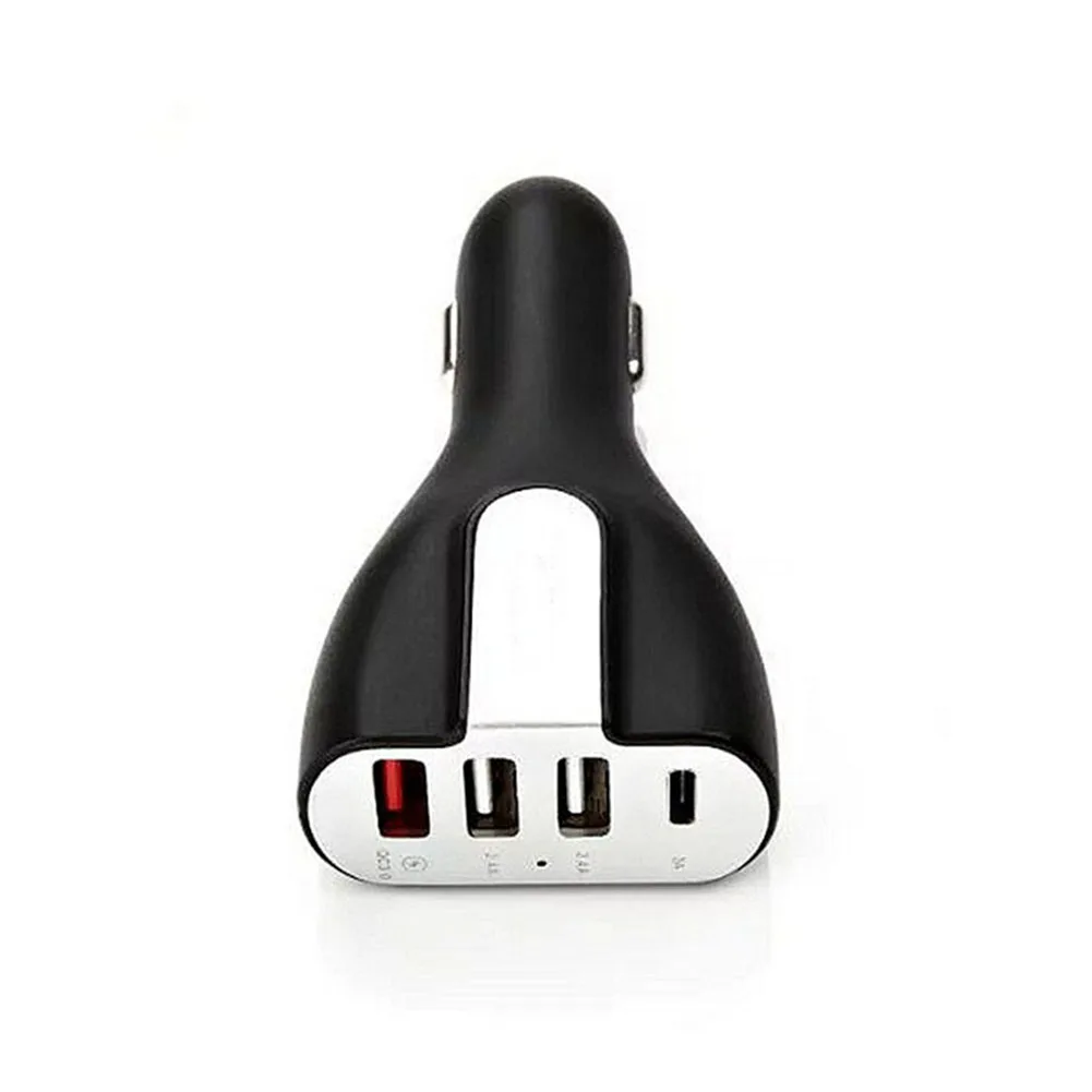 

New Car Charger USB Type-C Fast Quick Charging 4 Port Adapter Durable For Mobile Phone CSL2018