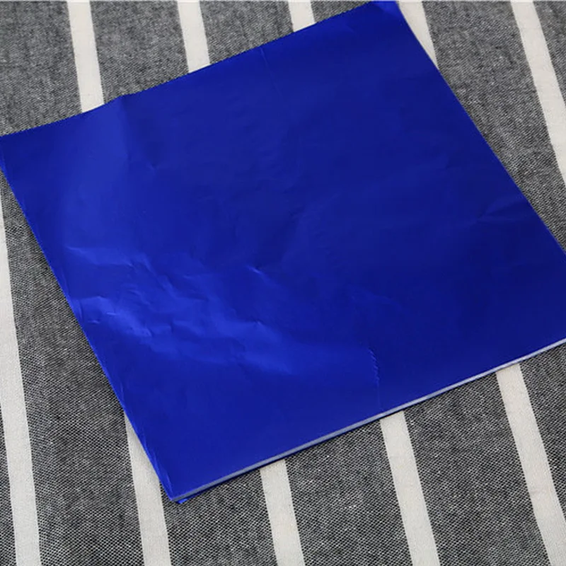 100 шт. 8x8 см DIY Алюминиевая фольга для еды шоколадная конфета упаковка 10 видов