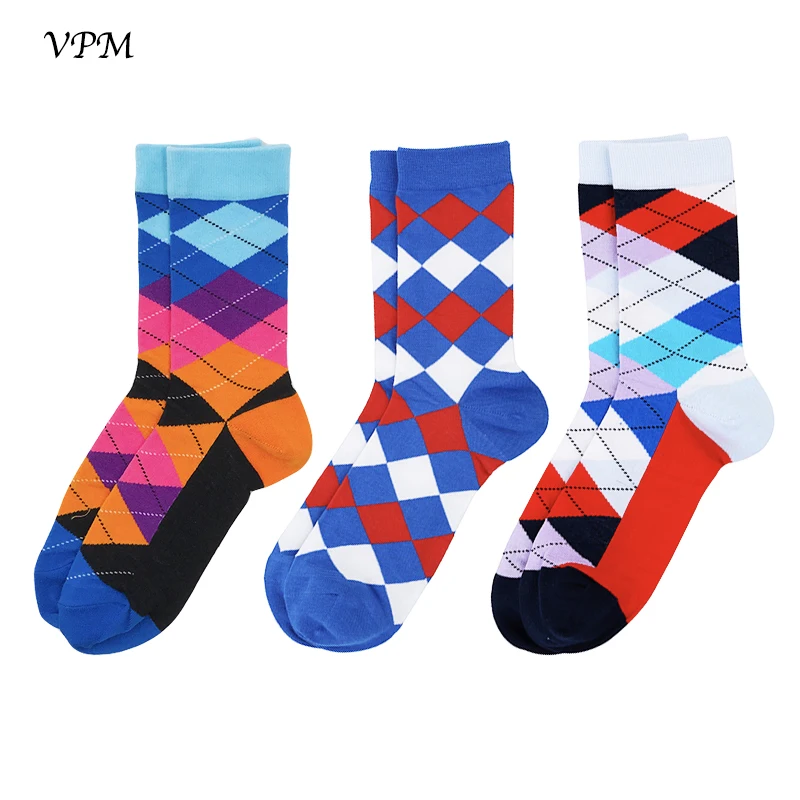 VPM 3 Pairs/Lot EU 36 44 Fashion GentleMens Gift Breathable 85 Combed