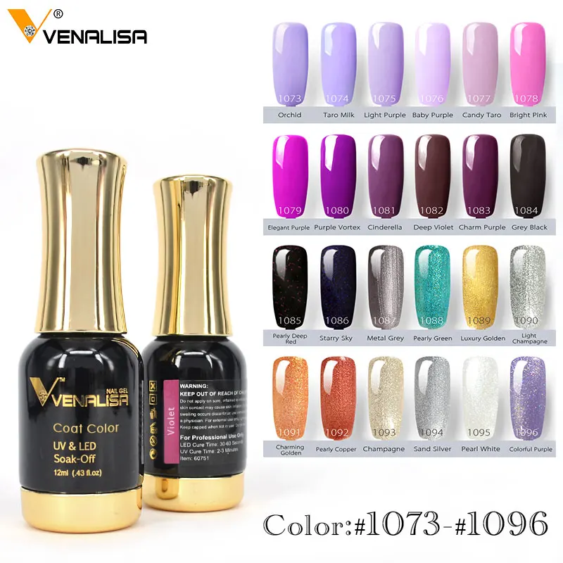 

VENALISA One Layer Color Gel Paint 12ml 120 Colors 60751 CANNI Nail Art Design Best Quality Soak off Odorless UV Nail Gel Polish