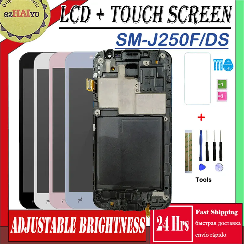 

5.0inch TFT LCD For Samsung Galaxy J2 Pro 2018 J250 J250F SM-J250F/DS Touch Screen Digitizer Assembly Frame Home Button