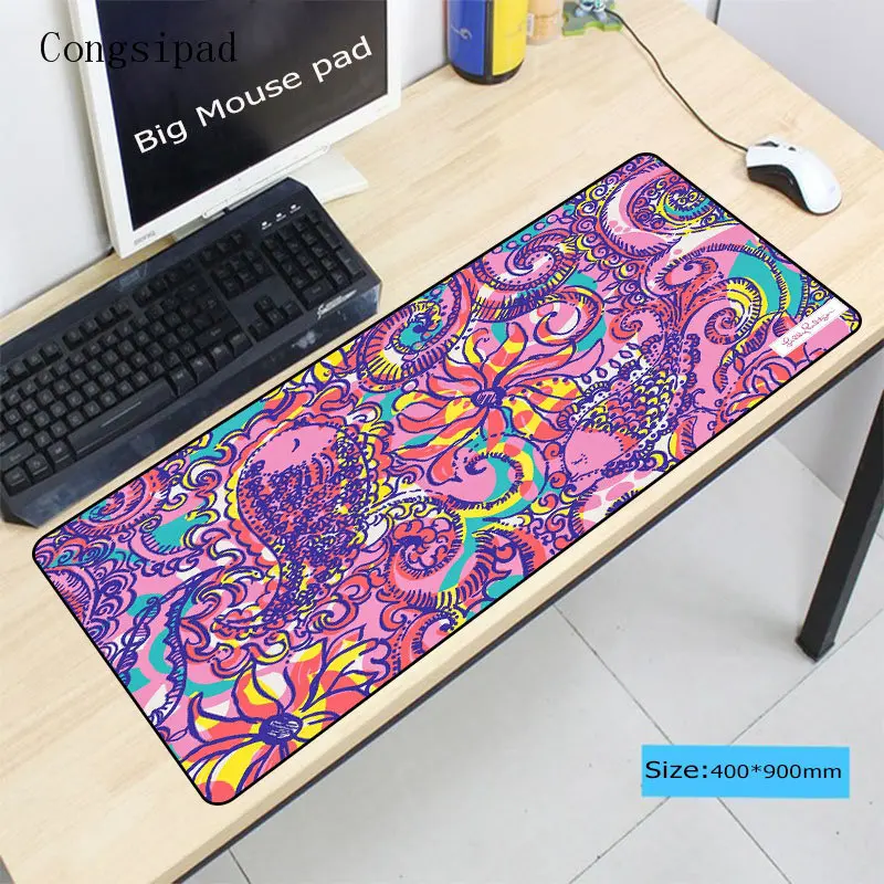  Congsipad Flower 900*400*2mm Gaming Large Mouse Pad Locking Edge Speed Mousepad Mat Mouse Mice Pad 