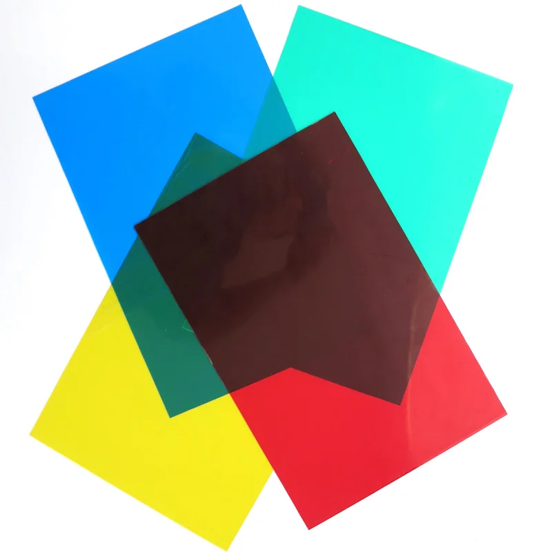 

5pcs PVC transparent sheet ABS colorful sheet in size 200*300/300*600mm thickness 0.3mm