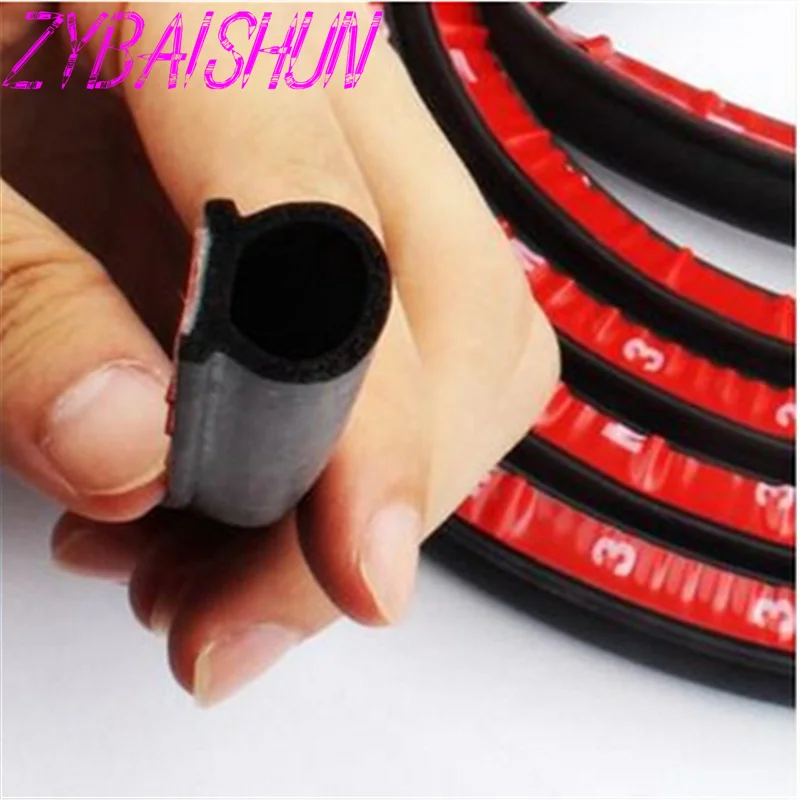 

ZYBAISHUN 2 ~ 8 Meters Waterproof Small D Car Rubber Seal High Quality Car Door Gasket Auto Rubber Door Insulation