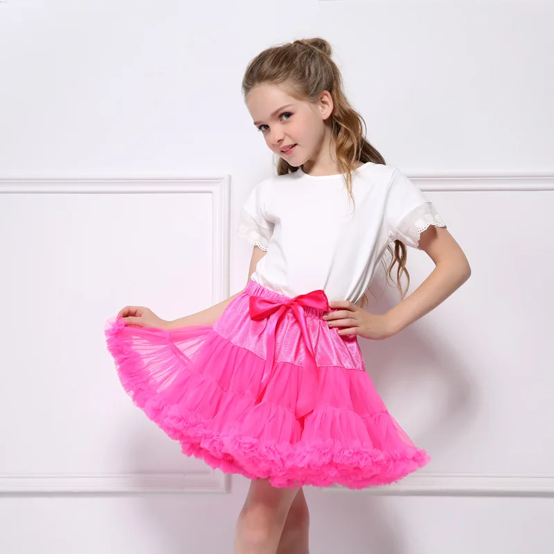 Детская юбка для девочек танцевальная мини-юбка принцессы праздничная одежда для дня рождения балетная юбка Детская школьная юбка в европейском и американском стиле