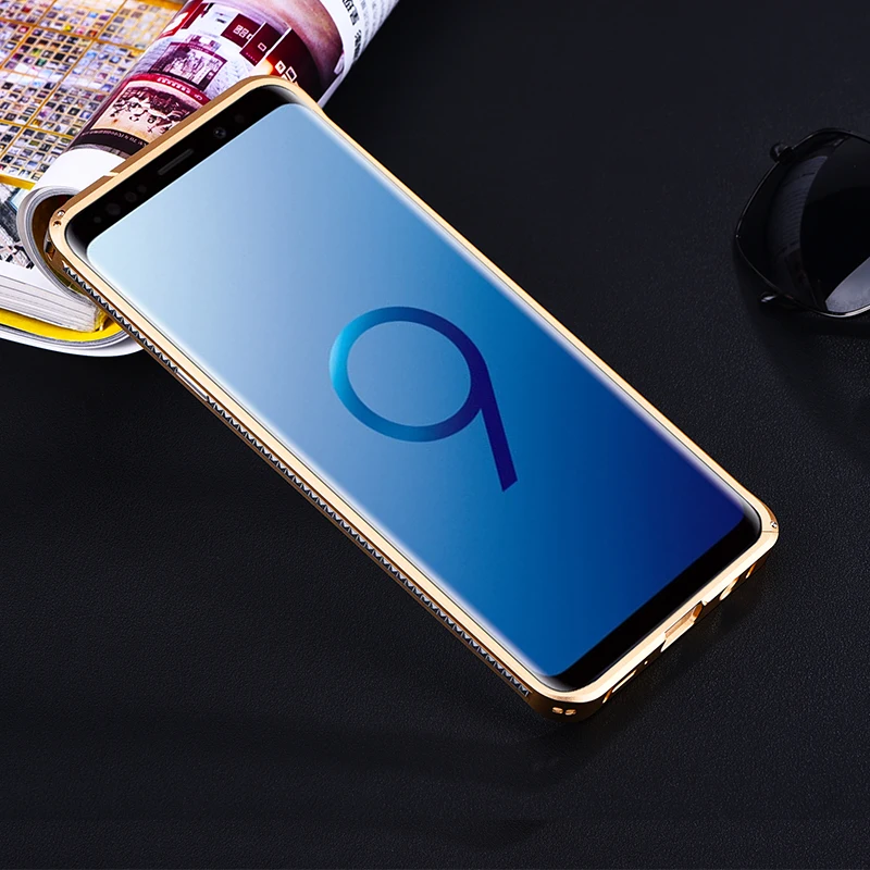 Оригинальный iMatch чехол бампер для Samsung Galaxy S9 Plus роскошный тонкий алмазный