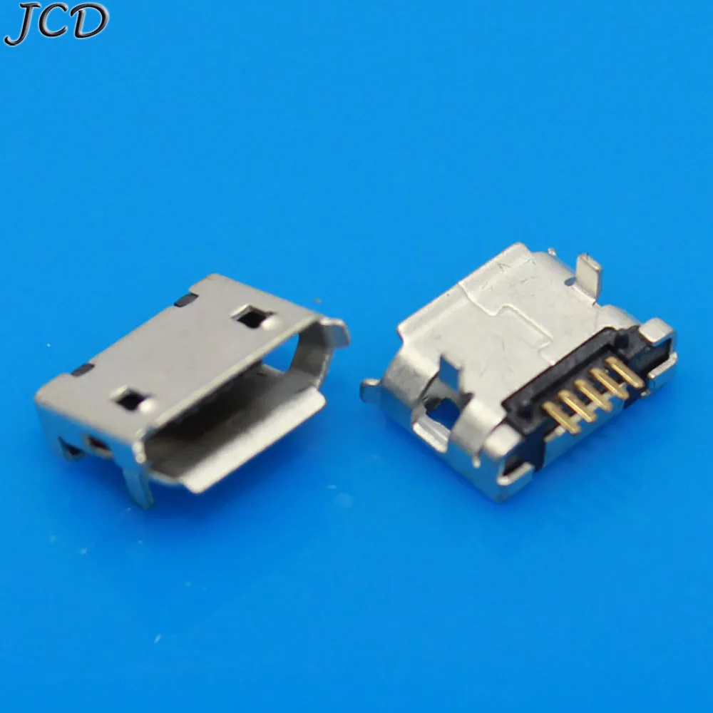 JCD 20 шт./лот 5 контактный разъем SMT микро USB Тип B гнездовой P DIP ДЛЯ lenovo для