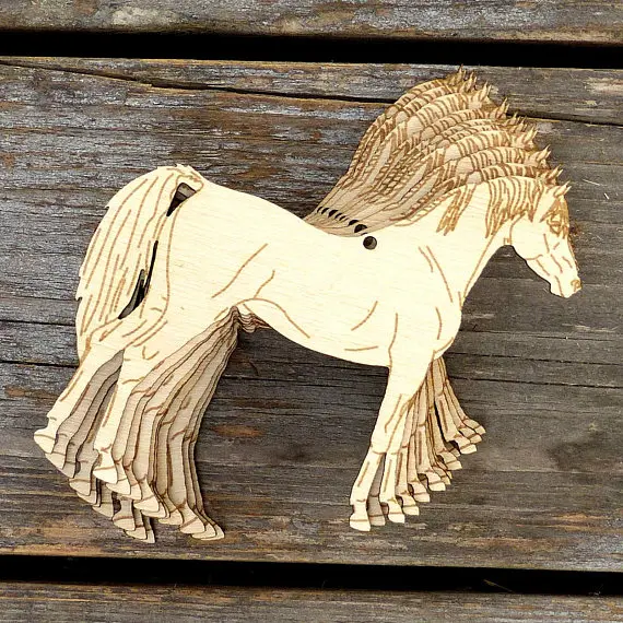 

Wooden Arabian Horse Standing Craft Shapes Plywood Animal Farm Pet