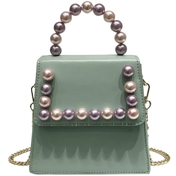 

Women'S New Casual Shoulder Bag Fashion Pearl Handbag Chain Wild Messenger Bag