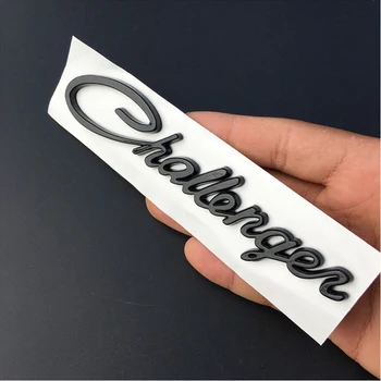 

1 PC Car Body Stickers Challenger Words Emblem Refitting Car Styling Body Badge Car Accessory Exterior Decoration Black Silver