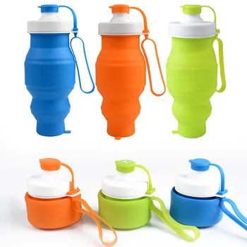 

Bike Water Bottle Silica Gel Folding Outdoor Travel The Portable Foldable Water Bottle Sports Cycling Water Bottles