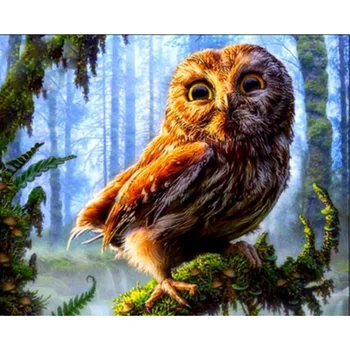 

Oil Painting Anti-slip Door Mat Home Decor, Abstract Animal Owl on Tree Branch under the Moon Indoor Outdoor Entrance Doormat