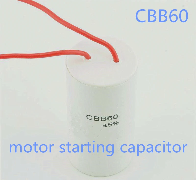 

1pcs CBB60 450V 40uf 45uf 50uf 55uf 60uf 70uf 80uf 100uf 35uf AC 50Hz/60Hz motor Starting capacitor For Washing Machine