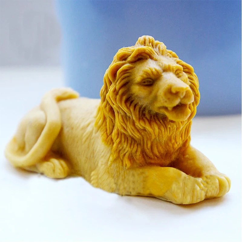 Формы для мыла PRZY Lion 3D силиконовые формы 54125 животных Льва Handemade ароматический