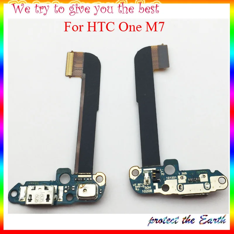 USB зарядный док-коннектор, зарядный порт Flex для htc One Dual Sim 802t 802d 802 w/One M7 замена кабеля micro usb