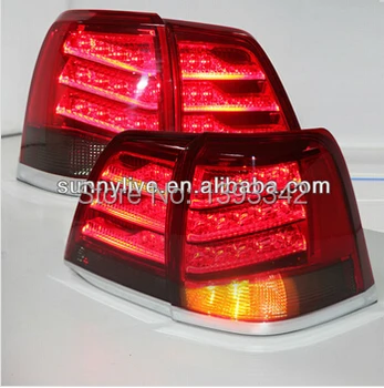 

For TOYOTA Land Cruiser FJ200 LC200 LED Tail Lamp Red Black 2008-2013 year YZ