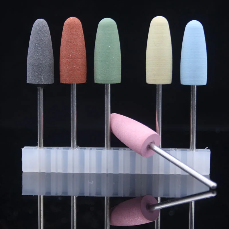 

2017 new-Pro PEDICURE Kit Rubber Silicon Polisher Grinding Head with 2.35mm Shank