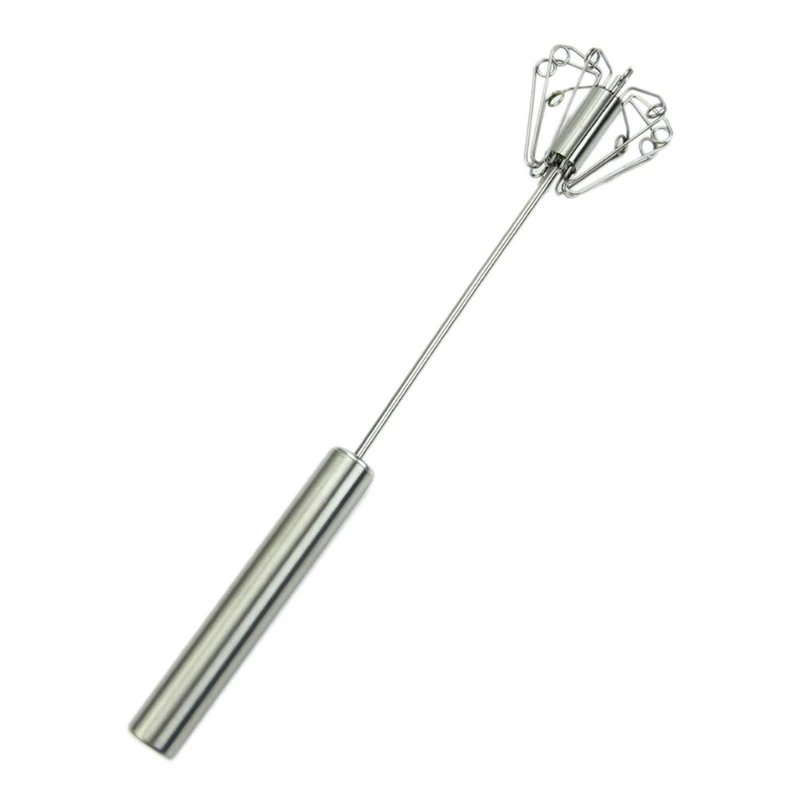 

2019 Whisk Stirrer Mixing Mixer Foamer Egg Beater Hand Rotate Stainless Kitchen Tool