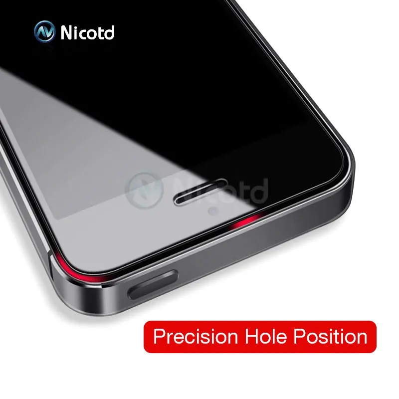  Nicotd 2.5D Beschichtet Klar Gehärtetem Glas Für iPhone 5 5 s 5c SE Telefon Explosion Proof Gehärte