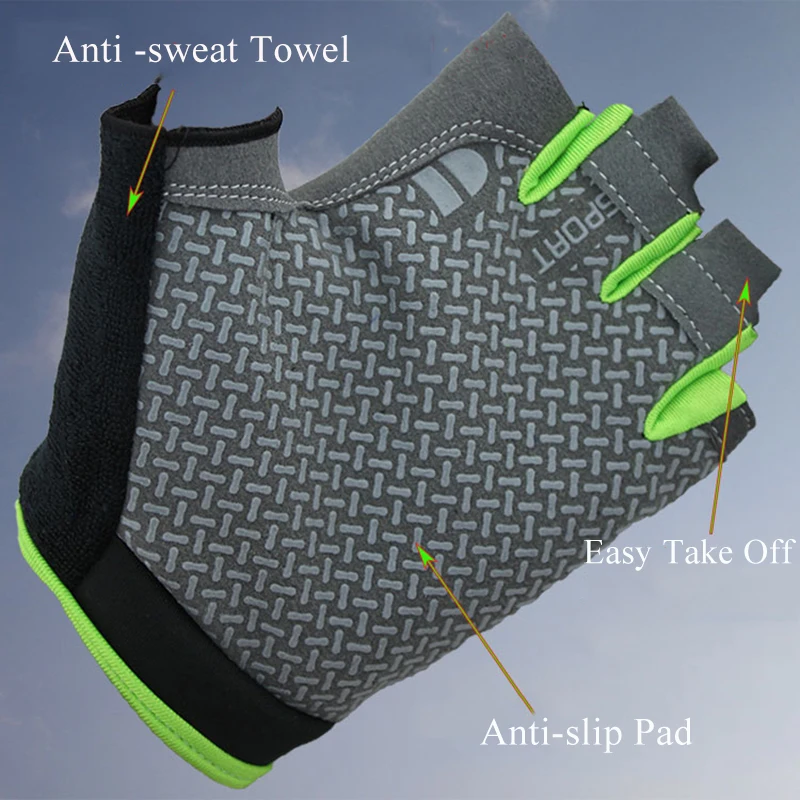 Windstopper Guantes de Ciclismo велосипедные перчатки с полупальцами MTB для езды на велосипеде