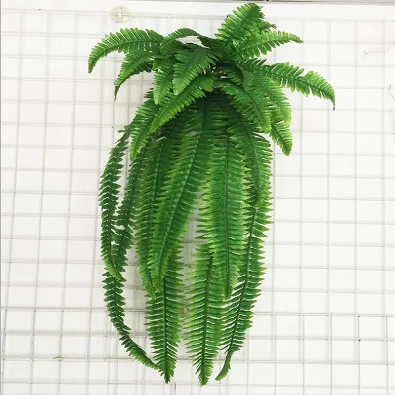 110 см имитация персидских листьев, настенный завод, газонные листья, зашифрованные зеленые растения, поддельные персидские папоротники, искусственные растения на стену