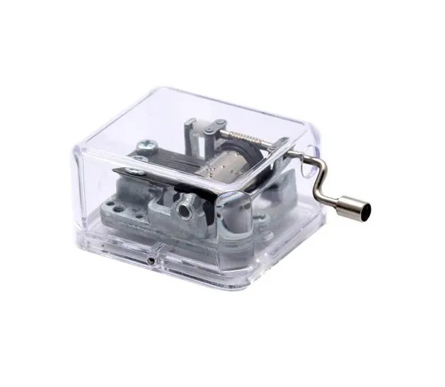 

Laxury Plastic transparent Music Box ,Play Lilium From Elfen Lied free shipping