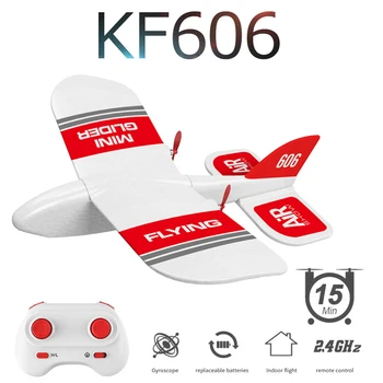 

2019 New KF606 2.4Ghz RC Airplane Flying Aircraft EPP Foam Glider Toy Airplane 15 Minutes Fligt Time RTF Foam Plane Toy Kid Gift