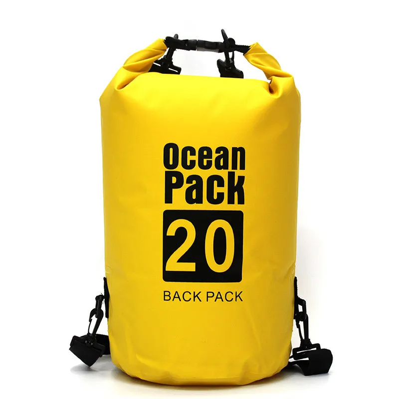 15L/20L/30L ПВХ водонепроницаемый плавательный мешок рюкзак хранения сухой мешок для каякинга катание на лодках Кемпинг пеший Туризм каноэ