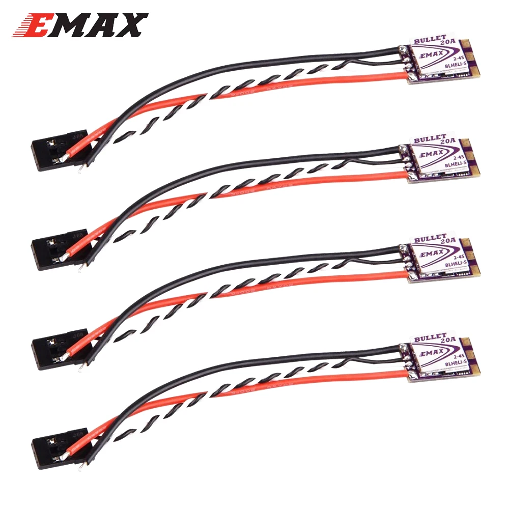 4 компл./лот EMAX пуля Скорость контроллер ESC 6A/12A/15A/20A/30A/35A Поддержка DSHOT для Мультикоптер Квадрокоптер с FPV