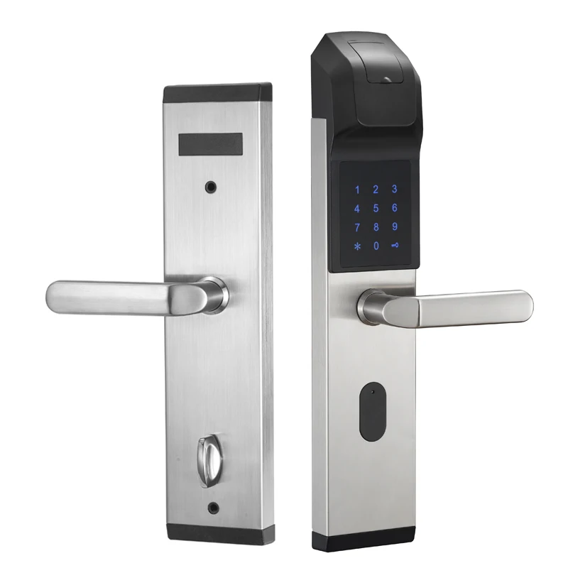 

CYPATLIC JCF3325C Sliver Color Smart Serratura Elettronica Digital Lock Support Fingerprint, Card, Code and Keys unlock