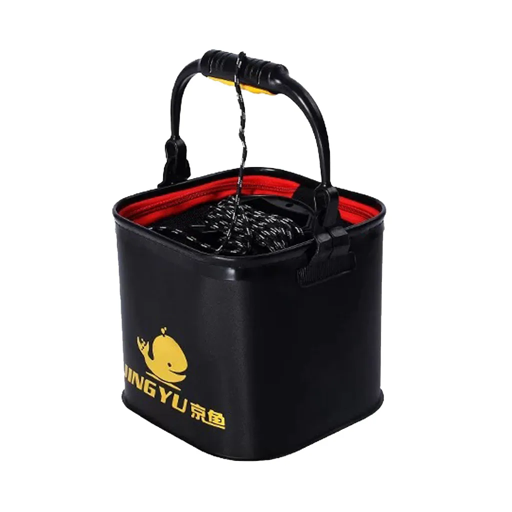 Outdoor Camping Fishing Folding Pail Collapsible Bucket Water Container Box Fishing Accessories Tackle