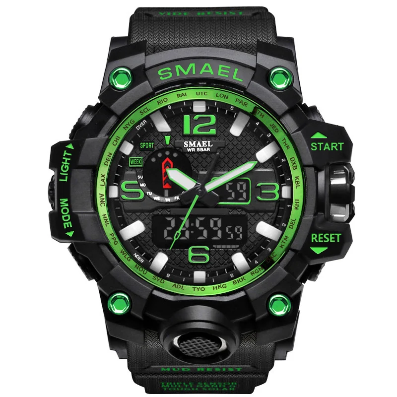 

2018 Big Dial New Digital Watch Military Army Men Watch G Style S Shock Water Resistant Date Calendar LED Outdoor ports Watches