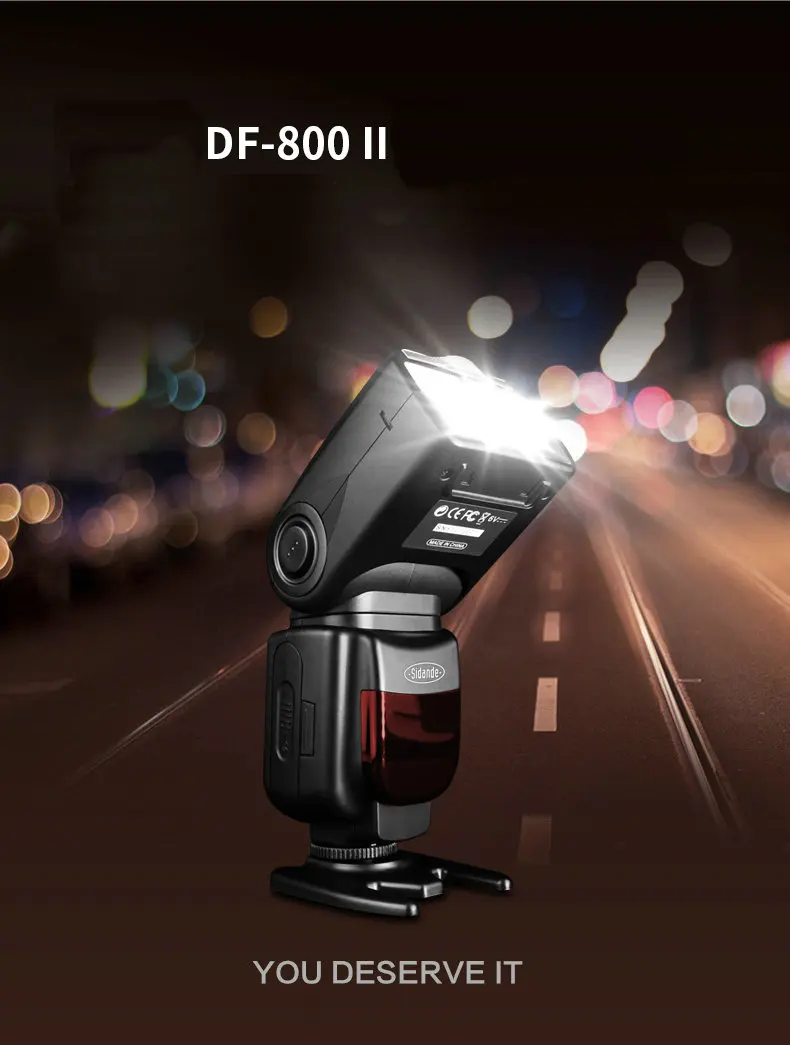 New Sidande DF880II TTL Flashlight Camera Flash PhotoFlash Flash Lamp