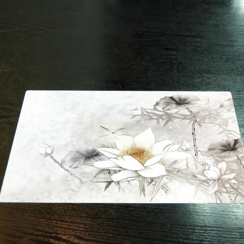 

CFen A's Flowers Printed PVC Dining Table Place Mats Waterproof Kitchen Table Mat Craft for Cup Bowl Plate 2pcs