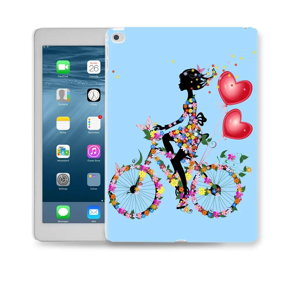 Fashion Butterfly Flower Girl Shockproof Tablet Protective Case Cover