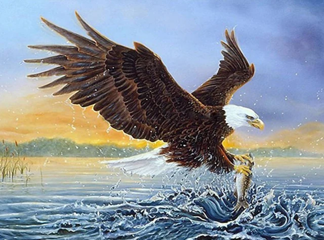 Diamant Malerei Farbe Tier Adler Diamant Bilder Strass