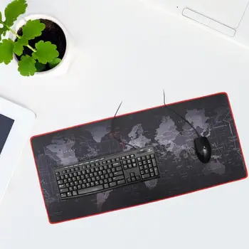 

Computer Mat World Map Extra Large Mouse Pad Mat Natural Rubber Desktop Gaming Mousepad