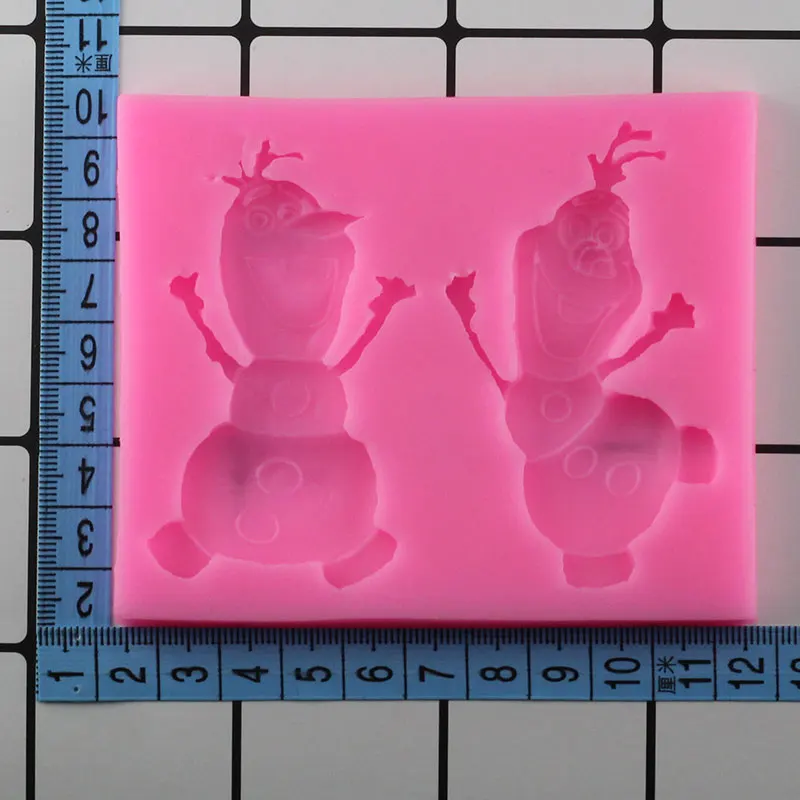 Mujiang DIY мультфильм Олаф силиконовые формы для выпечки тортов рождественские инструменты для украшения тортов из мастики шоколадные конфеты формы для мастики