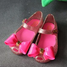 Mini melissa 2017 nouveau design beauté bête filles chaussures de gelée sandales mignon princesse sandales enfants chaussures sandales 15-18 cm